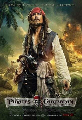 Pirates des Caraïbes : La Fontaine de Jouvence - Affiche