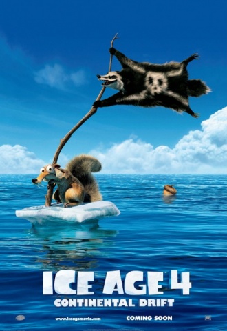 L'âge de glace 4 : La dérive des continents - Affiche